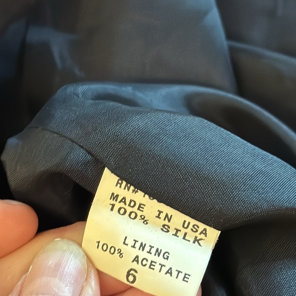 Saks Fifth Ave Folio Blazer Jacket Black Womens Sz6 - Picture 4 of 7